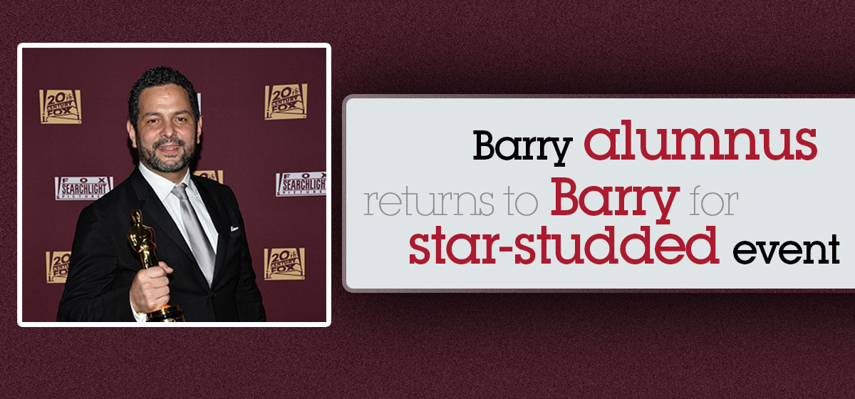 Barry alumnus returns to Barry for star-studded event