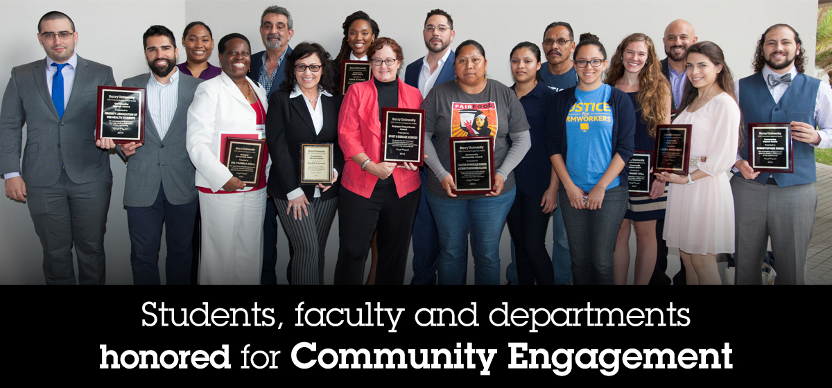 Students, faculty and departments honored for Community Engagement
