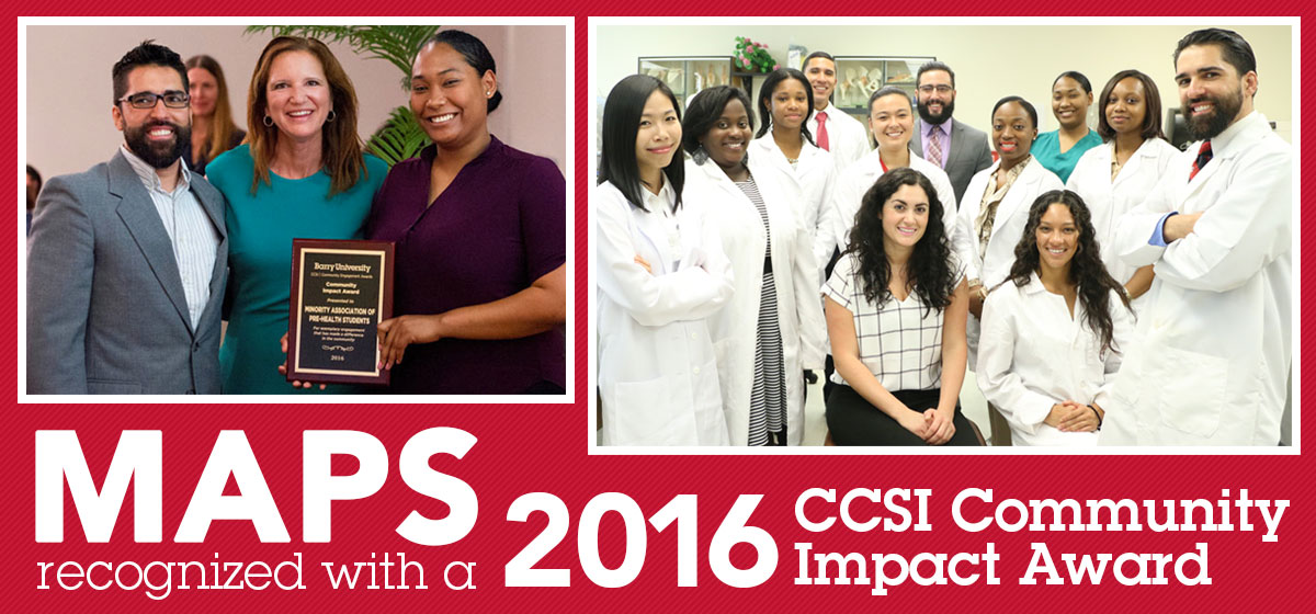 MAPS recognized with a 2016 CCSI Community Impact Award