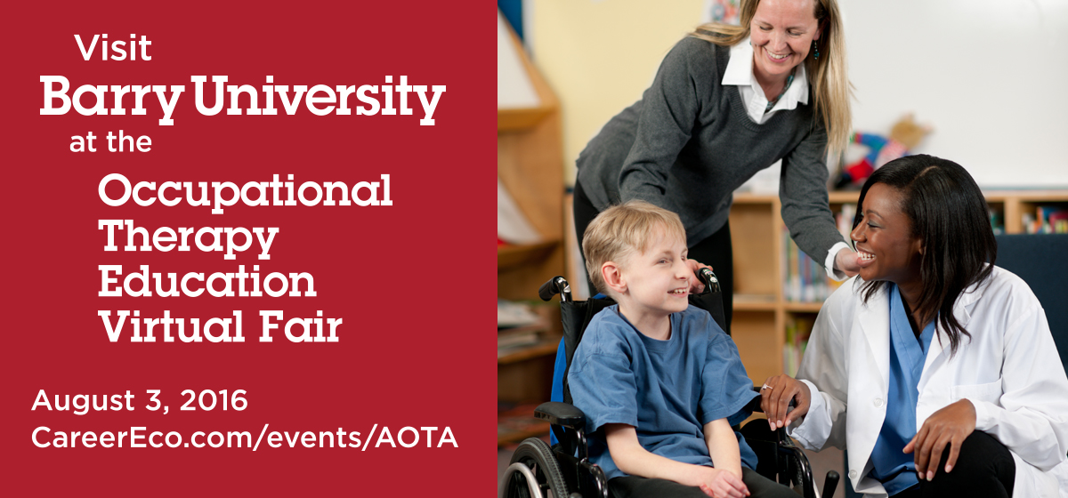 Visit Barry University at the Occupational Therapy Education Virtual Fair