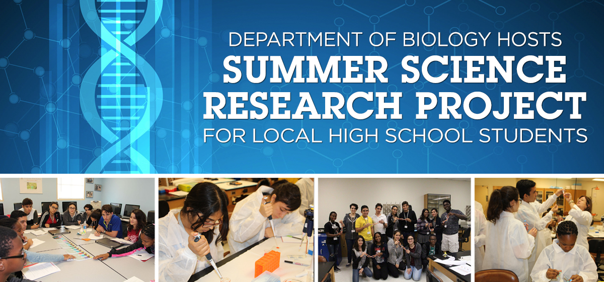 summer biology research programs for high school students