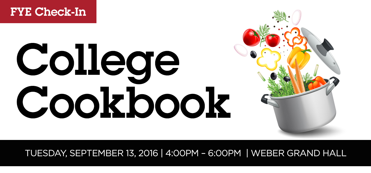FYE Check-In: College Cookbook