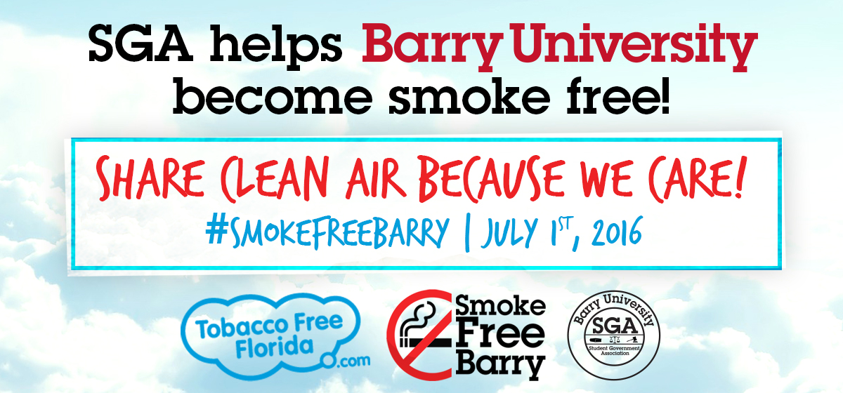 SGA helps Barry University become smoke free!