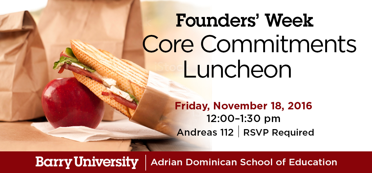 Founders’ Week Core Commitments Luncheon