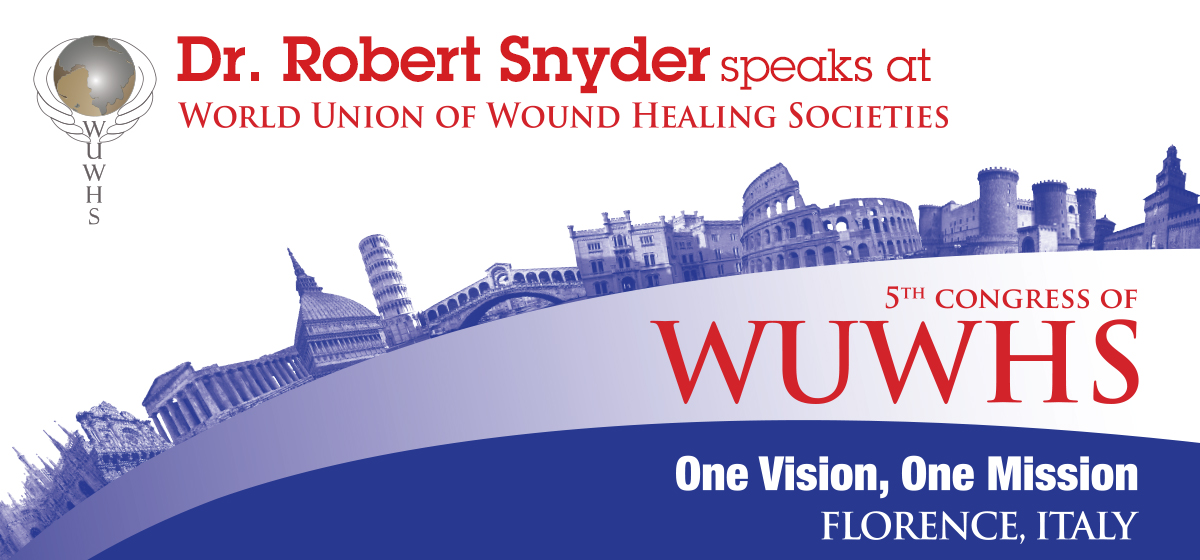 Dr. Robert Snyder speaks at World Union of Wound Healing Societies in Italy