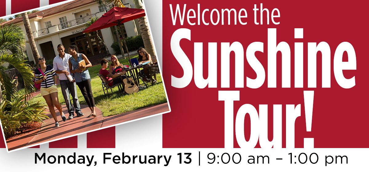 Welcome the Sunshine Tour, Feb. 13!