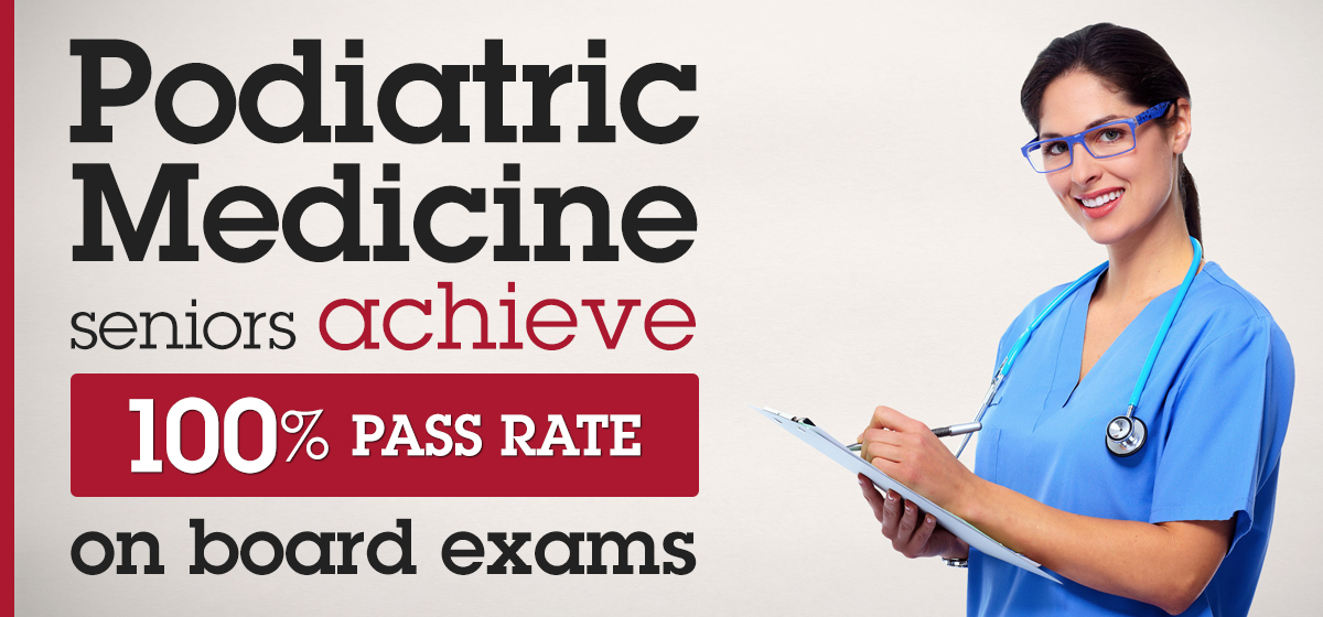 Podiatric Medicine seniors achieve 100 percent passing rate on board exams
