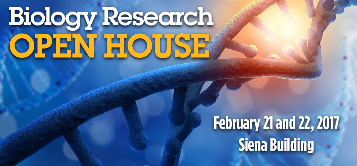 Biology Research Open House This Week!