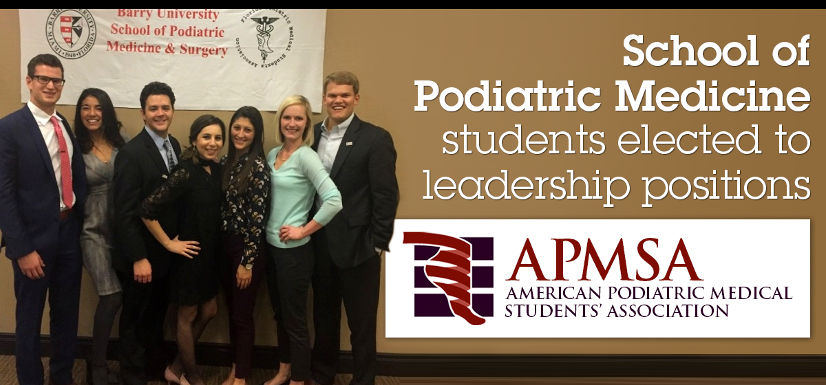 School of Podiatric Medicine students elected to leadership positions