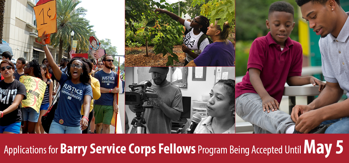 Applications for Barry Service Corps Fellows Program Being Accepted Until May 5