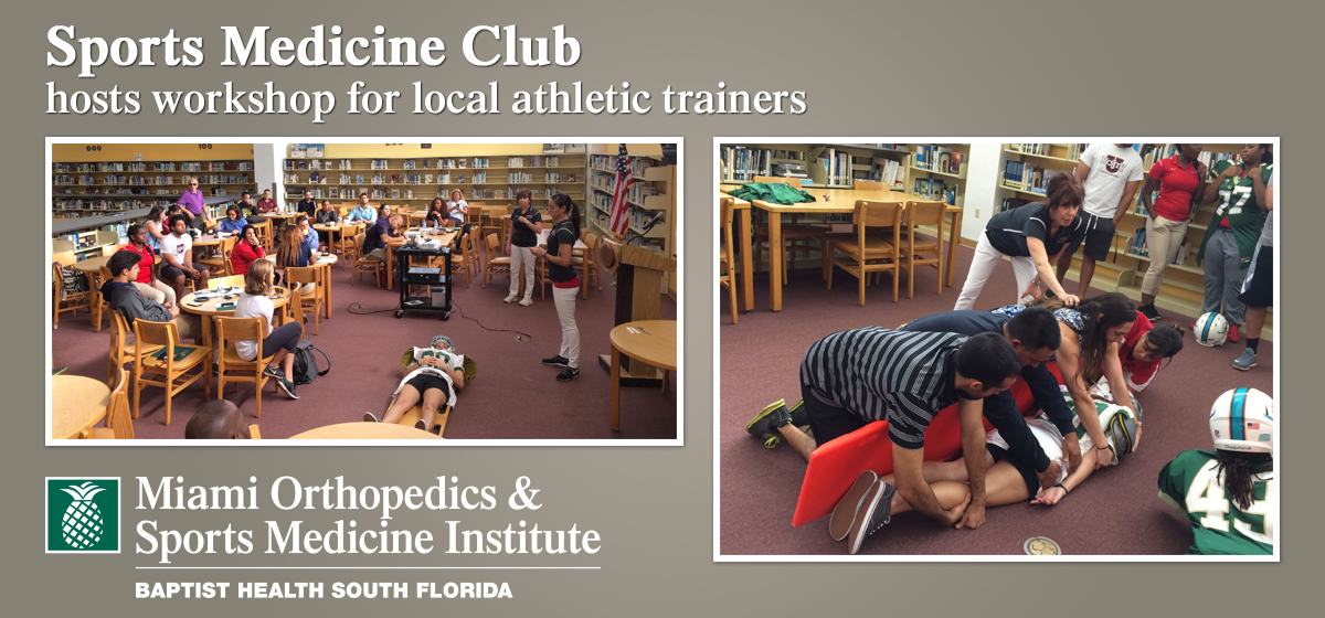 Sports Medicine Club hosts workshop for local athletic trainers