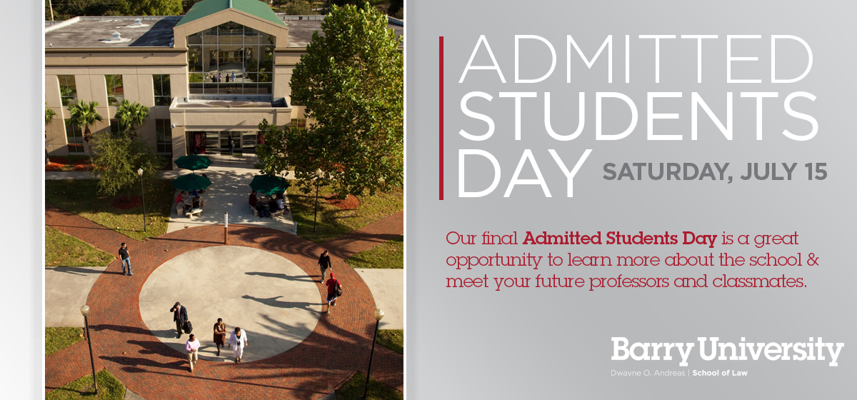 Admitted Students Day on July 15