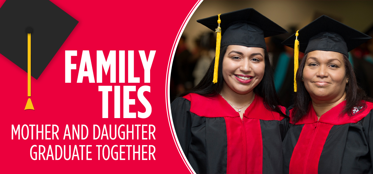 Family Ties: Mother and daughter graduate together