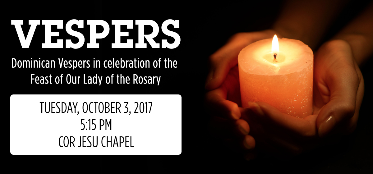 Vespers for Our Lady of the Rosary Prayer Service