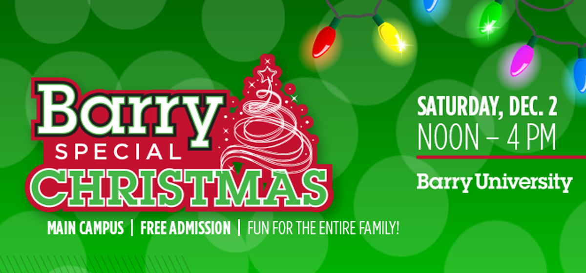 Join us for a Barry Special Christmas, Dec. 2