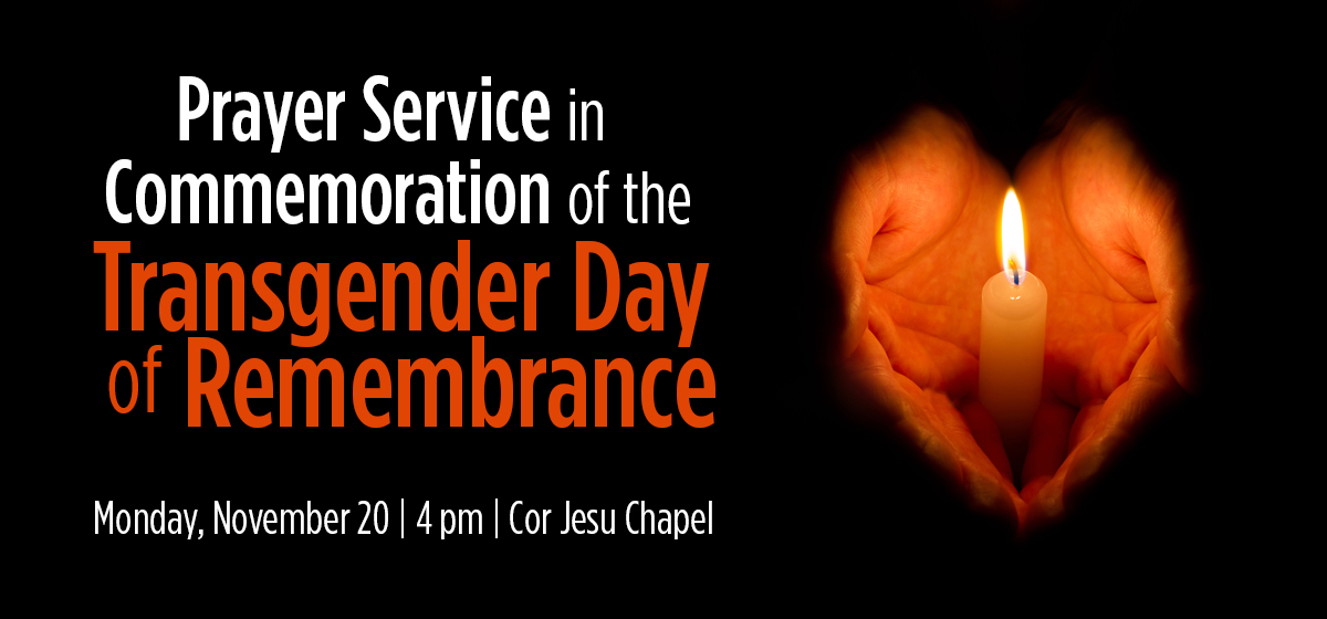 Prayer Service in Commemoration of the Transgender Day of Remembrance