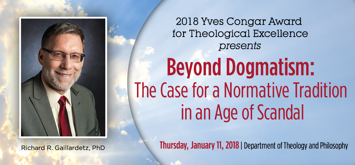Join us for the 2018 Yves Congar Award, Jan. 11