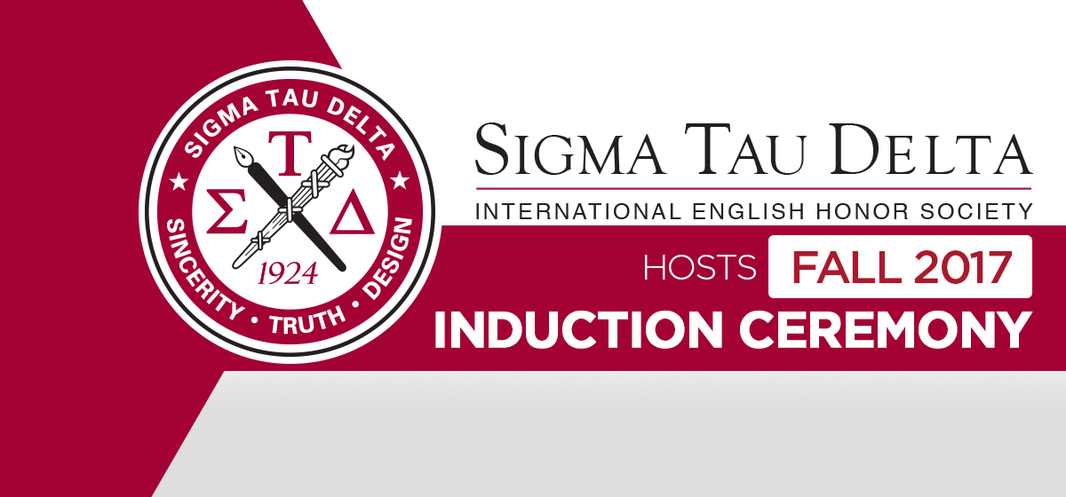 Sigma Tau Delta Hosts Fall 2017 Induction Ceremony   