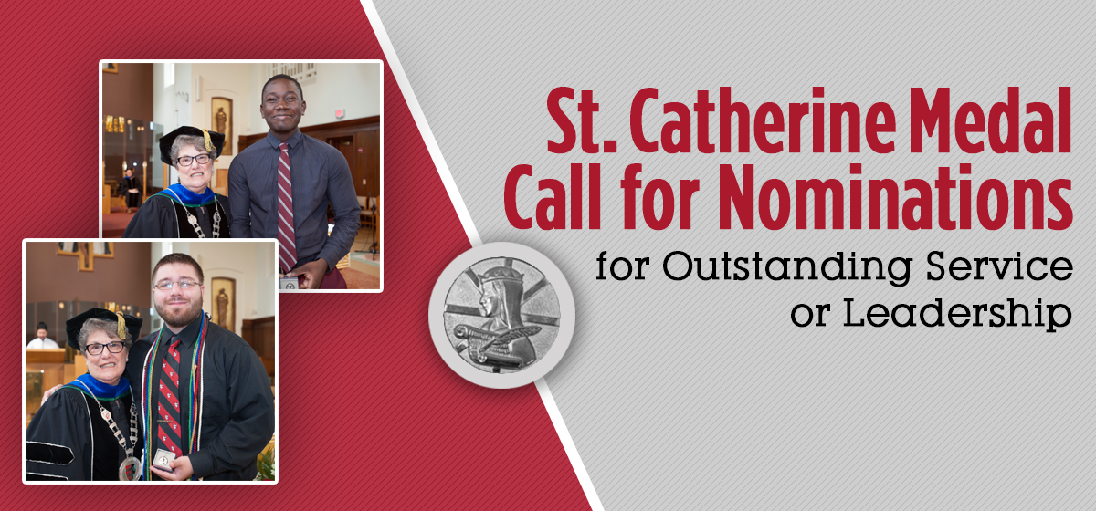 Nominations now open for annual St. Catherine Medal for Outstanding Service