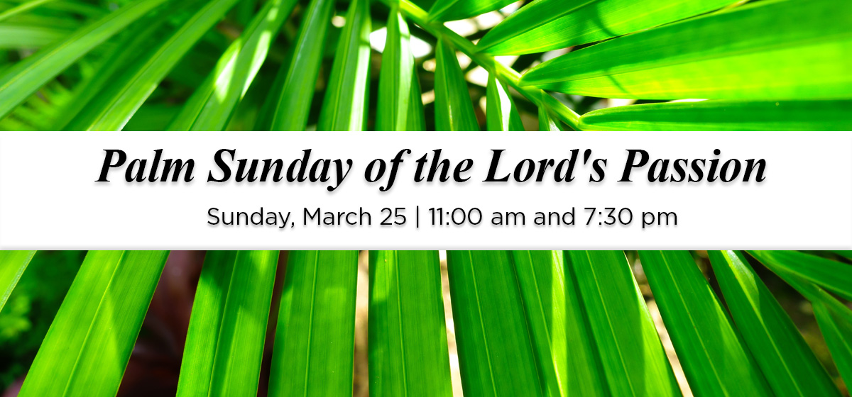 Palm Sunday of the Lord’s Passion