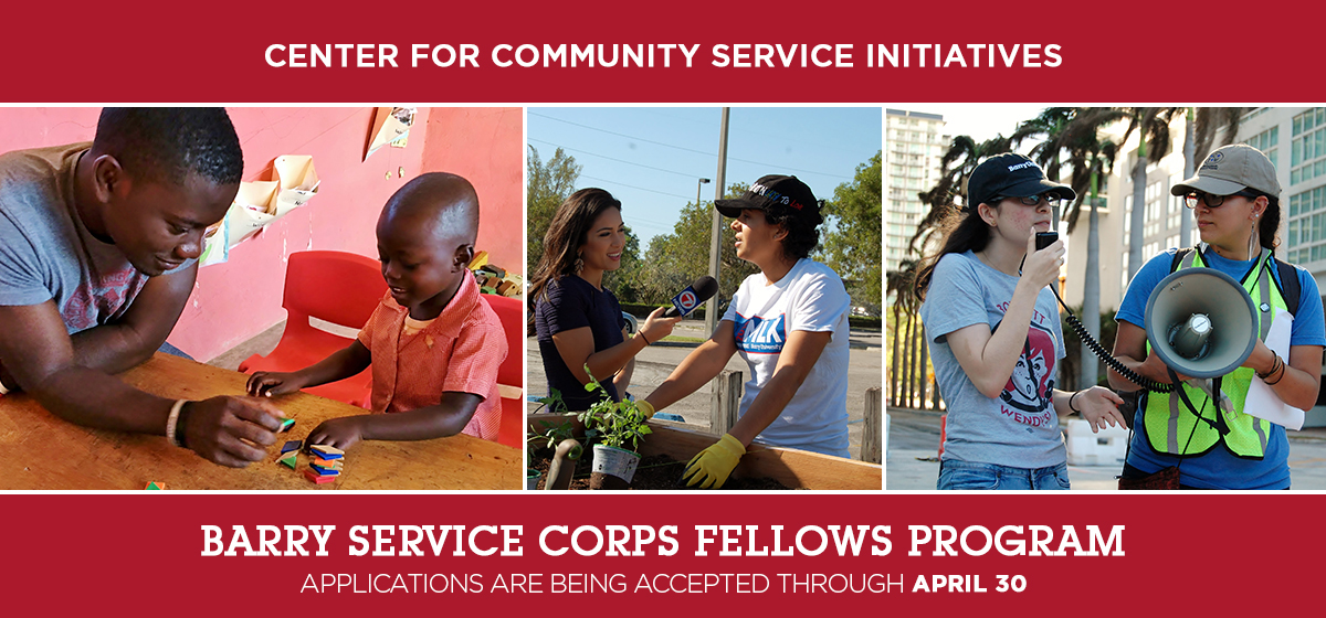 Applications for Barry Service Corps Fellows Program Being Accepted Until April 30
