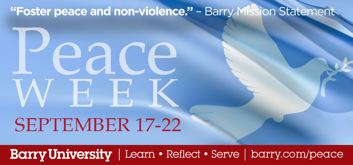Peace Week 2018: Calendar of Events