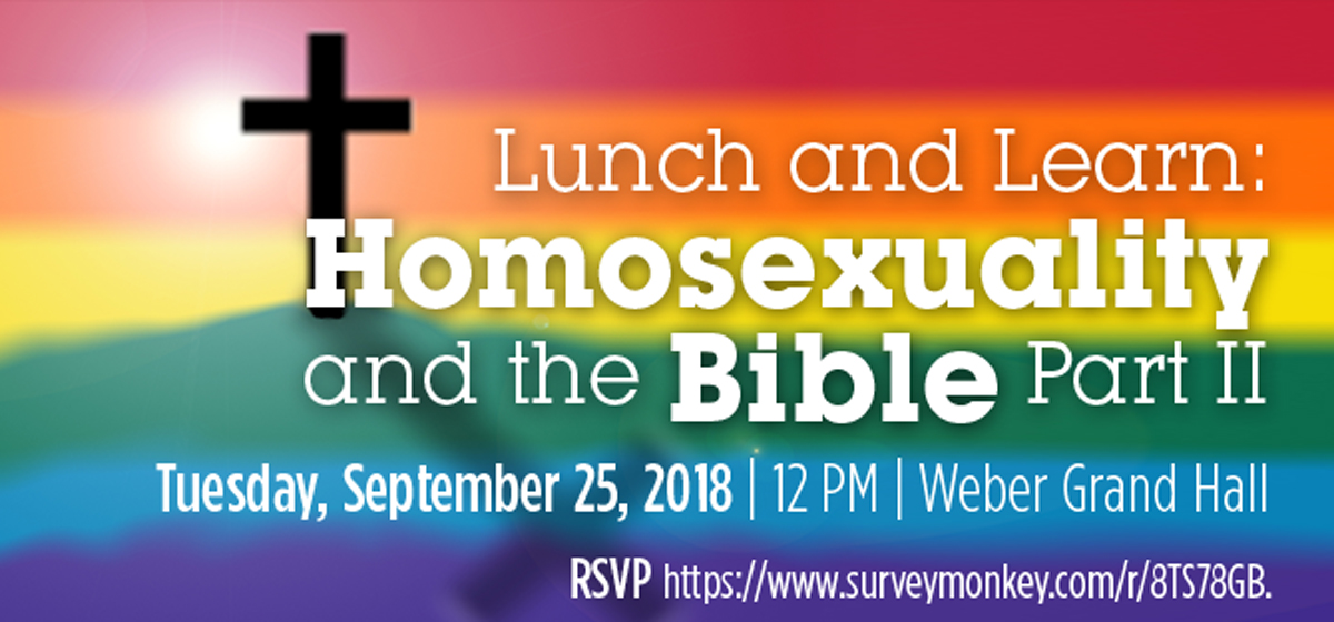 Lunch and Learn: Homosexuality in the Bible Part II