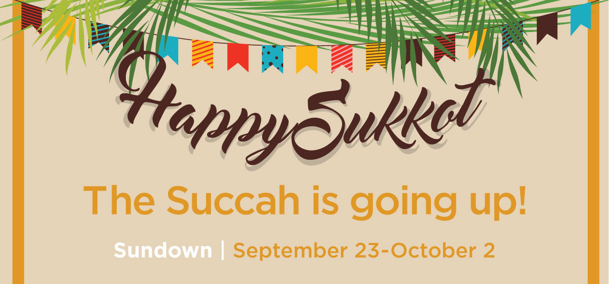The Succah is going up