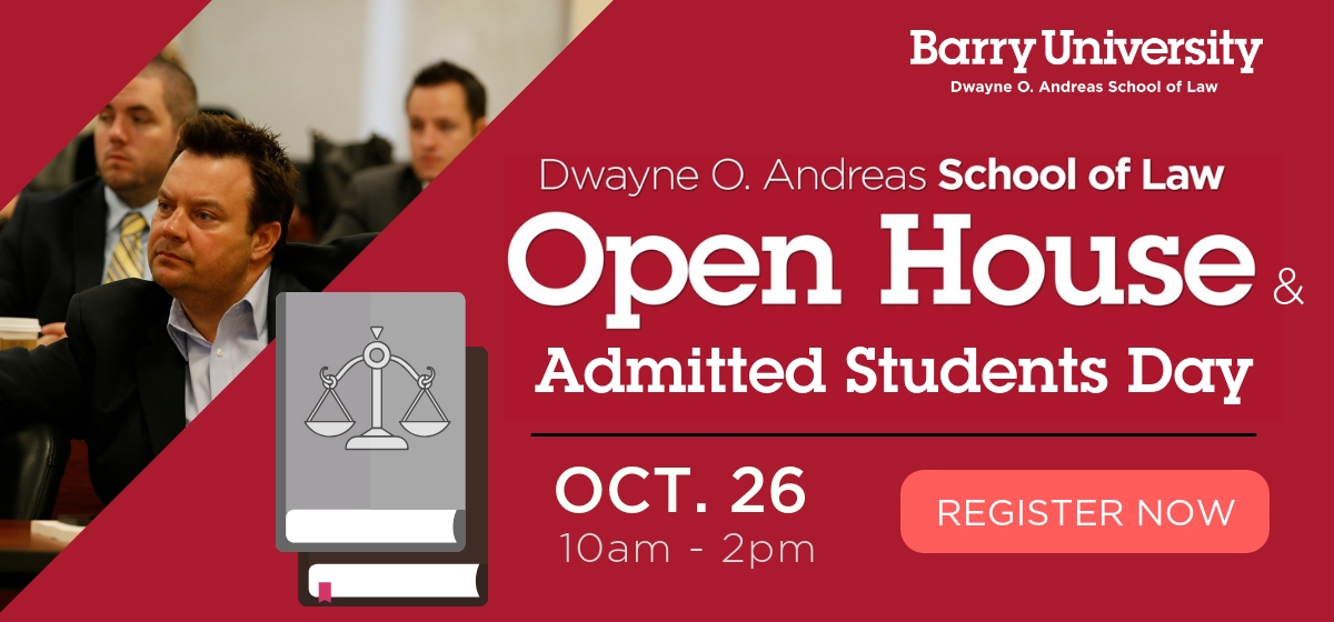 Barry Law Open House / Admitted Students Day on October 26