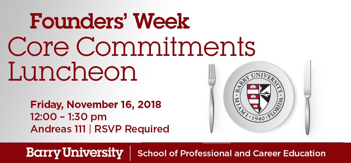 Founders’ Week Core Commitments Luncheon