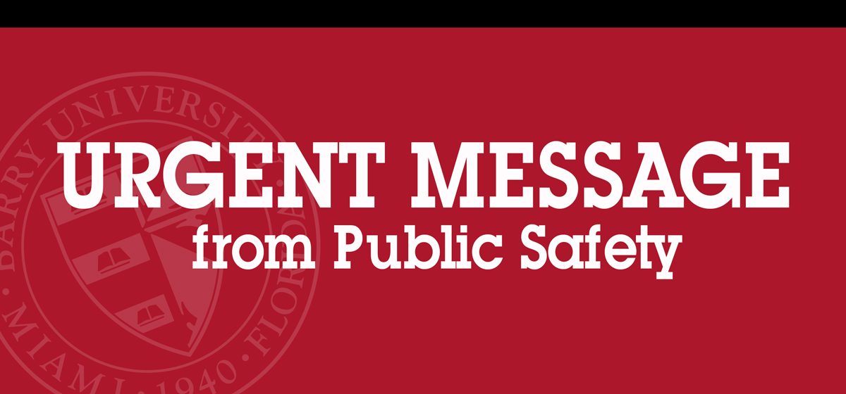 Urgent Message from Public Safety