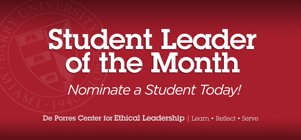 Student Leader of the Month
