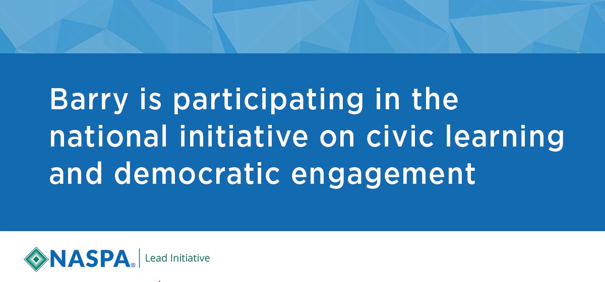University emphasizing Civic Action Plan and Campus Democracy Project