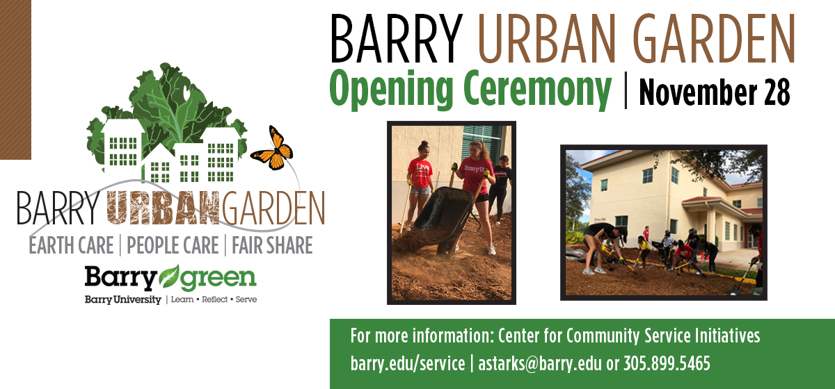 Barry Urban Garden to be Introduced on November 28