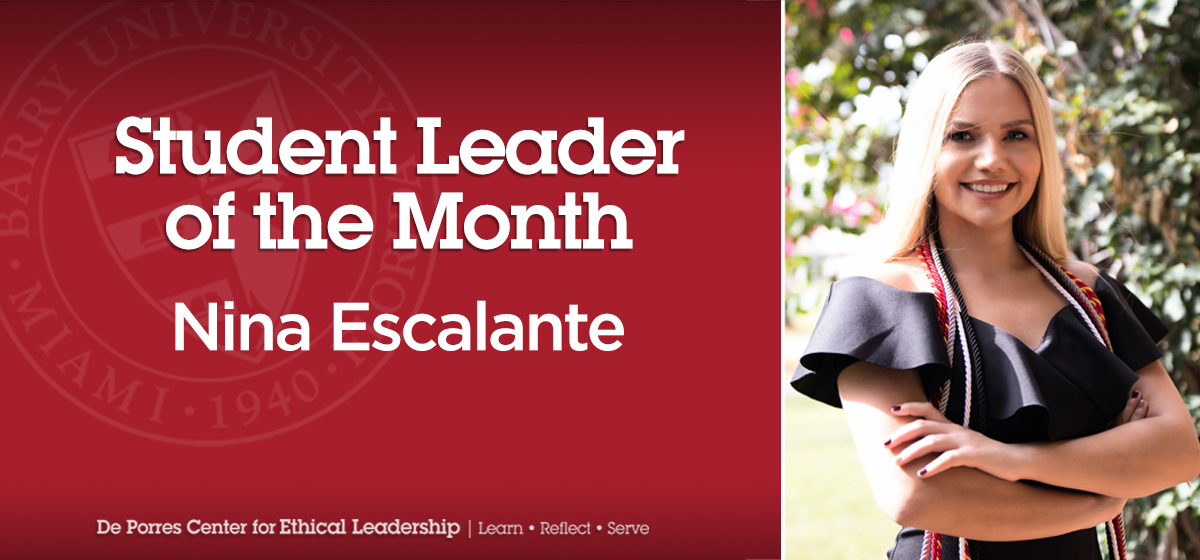 Student Leader of the Month: Nina Escalante