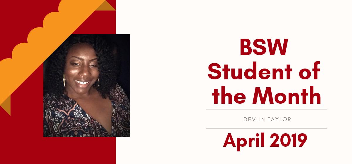April 2019 BSW Student of the Month