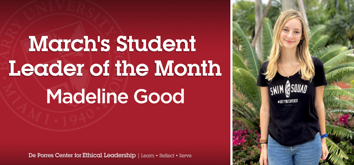 Student Leader of the Month: Madeline Good