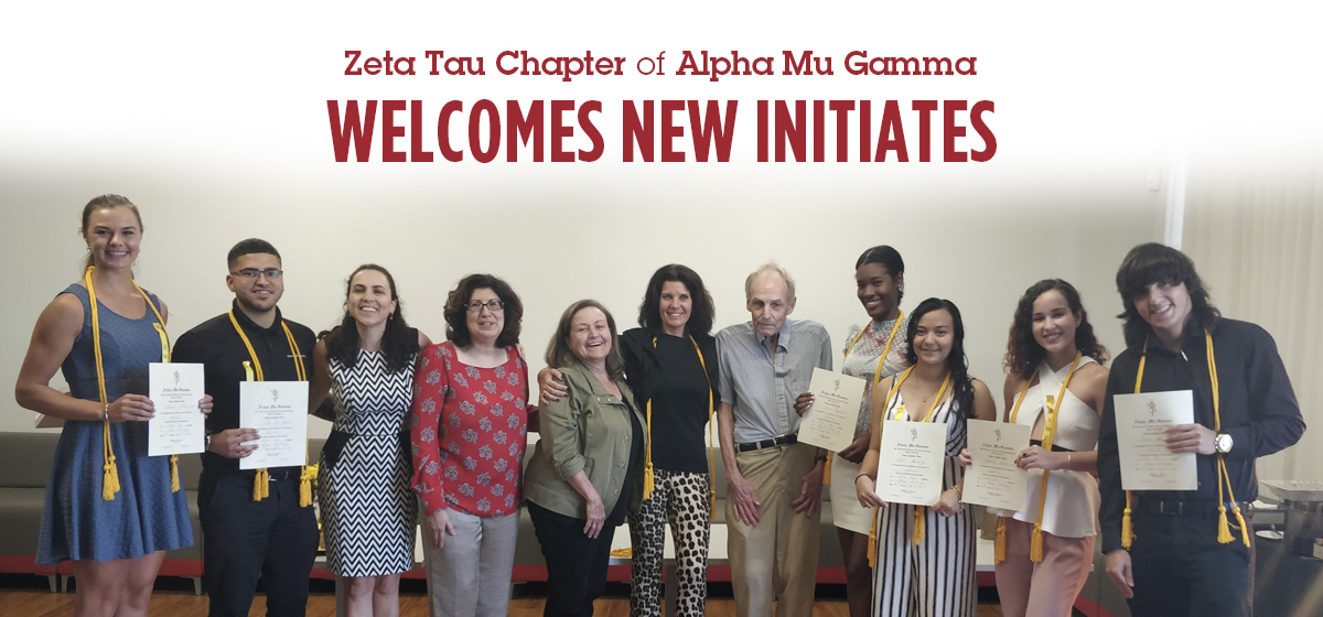 Zeta Tau Chapter of the National Foreign Language Honor Society welcomes new initiates