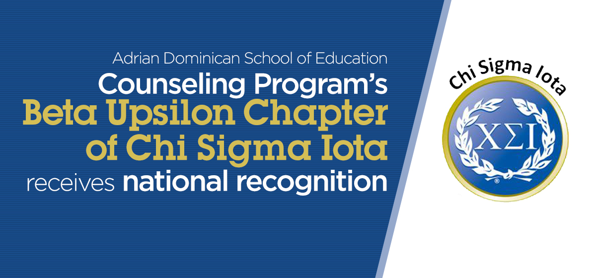 Counseling Program’s Beta Upsilon Chapter of Chi Sigma Iota receives national recognition 