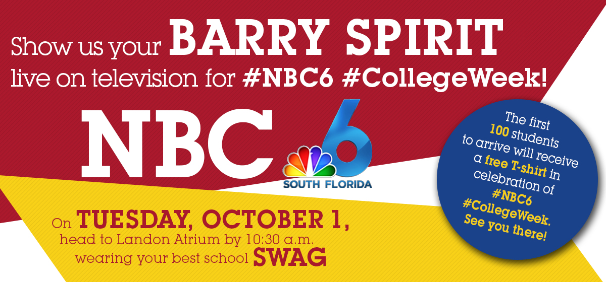 Barry University News Nbc College Week Is Coming To Barry University