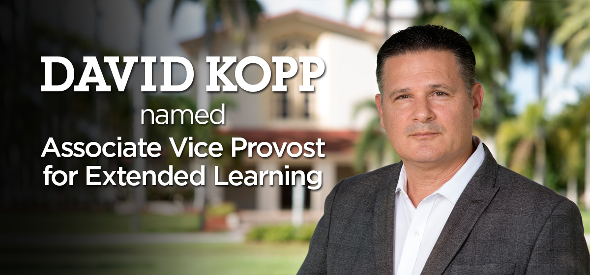 David Kopp named Associate Vice Provost for Extended Learning at Barry University