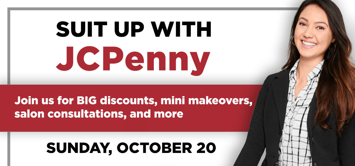 Barry Community, Suit Up with JCPenney on Sunday, Oct. 20th!