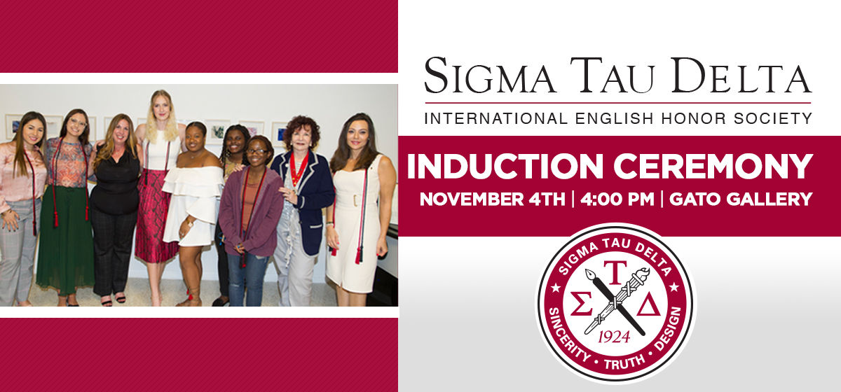 Sigma Tau Delta Honors Inductees