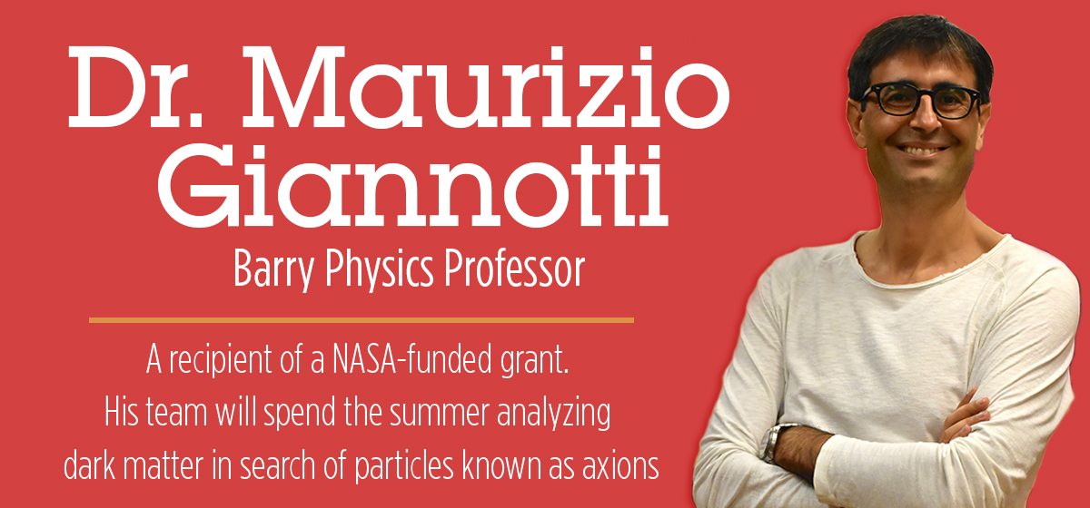Barry professor Dr. Maurizio Giannotti awarded NASA-funded grant to analyze star in the Orion Constellation