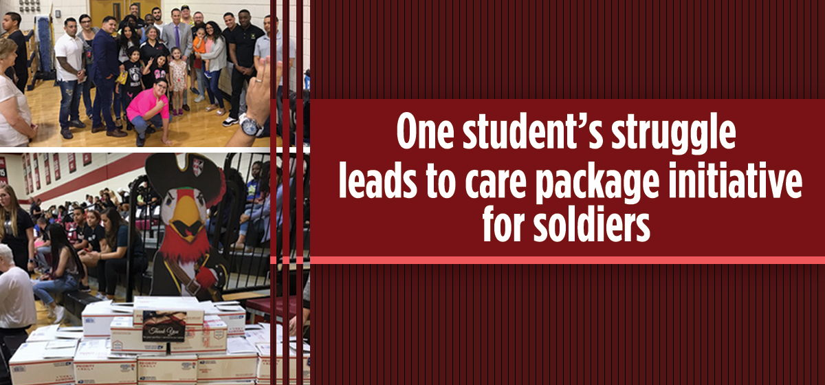 One student’s struggle leads to care package initiative for soldiers