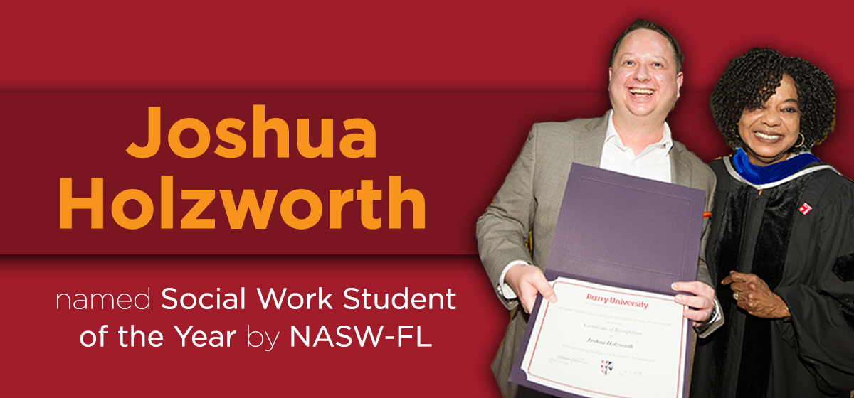 Barry student earns Social Work Student of the Year Award