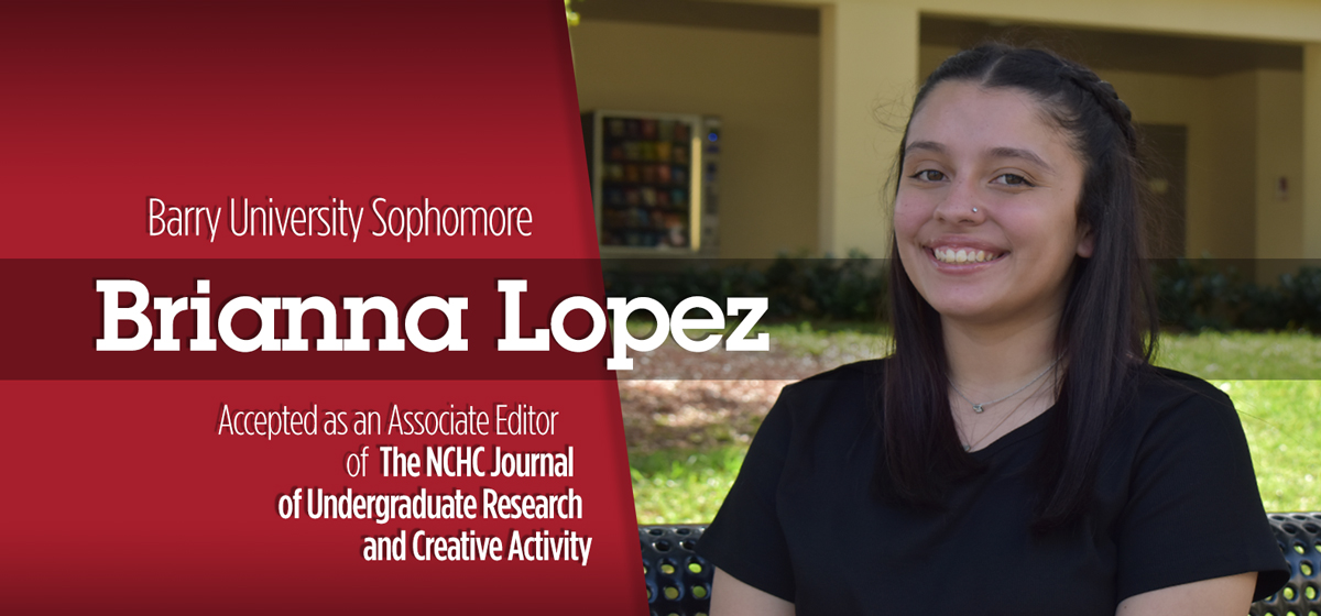 Barry University Sophomore Accepted as Associate Editor for National Research Journal