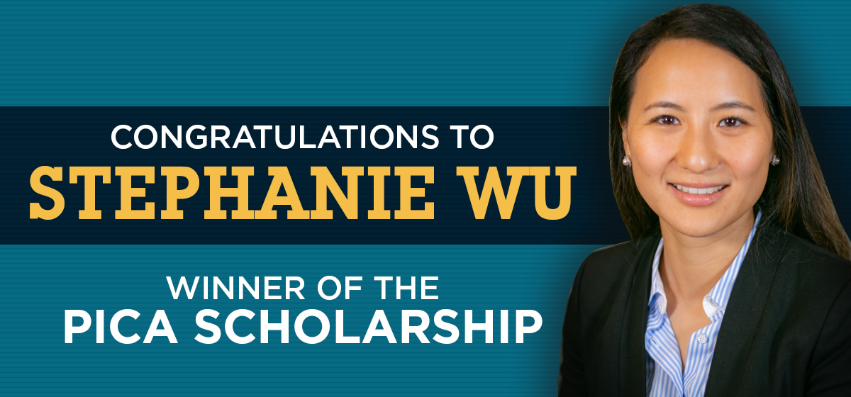 Stephanie Wu is awarded the Podiatry Insurance Company of America Scholarship. 
