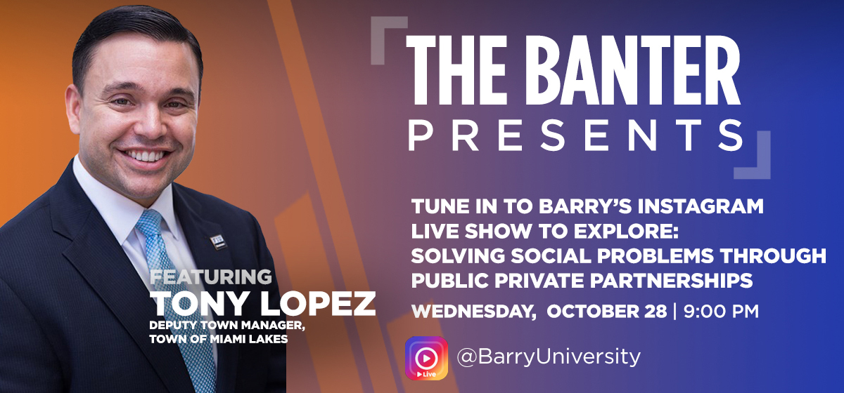 Don't miss The Barry Banter this week on Instagram Live! 