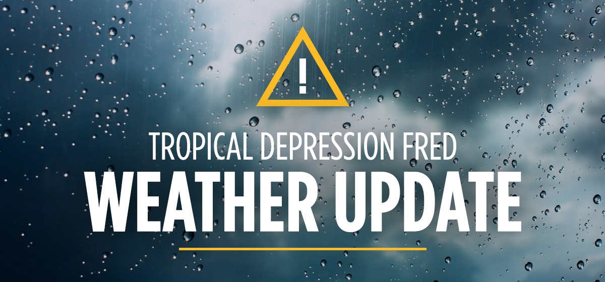 Tropical Depression Fred Update #2